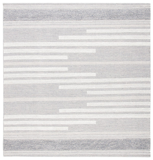 Striped Kilim Rug - Hand Woven Artistry in 90% Cotton & 10% Wool for a Stylish Contemporary Space