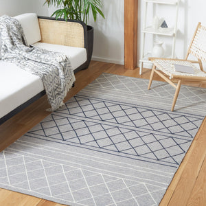 Striped Kilim 507 Hand Woven Cotton & Wool Rug - Stylish Contemporary Design for Any Space