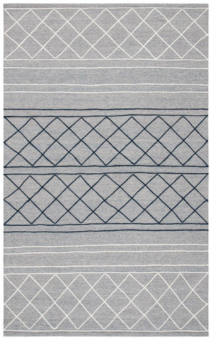 Striped Kilim 507 Hand Woven Cotton & Wool Rug - Stylish Contemporary Design for Any Space