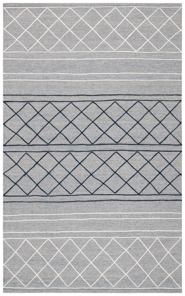 Striped Kilim 507 Hand Woven Cotton & Wool Rug - Stylish Contemporary Design for Any Space