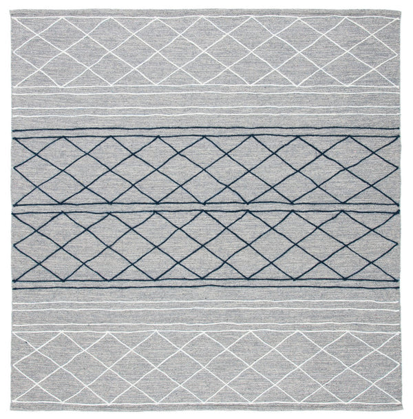Striped Kilim 507 Hand Woven Cotton & Wool Rug - Stylish Contemporary Design for Any Space
