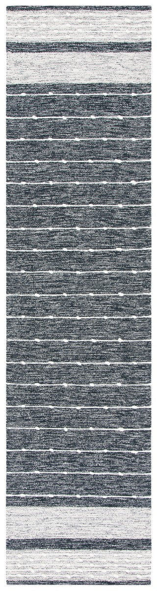 Striped Kilim 509 Hand Woven Rug - 90% Cotton & 10% Wool, Contemporary Design from India, Stylish Home Decor