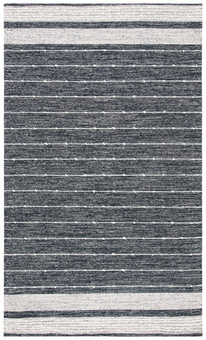 Striped Kilim 509 Hand Woven Rug - 90% Cotton & 10% Wool, Contemporary Design from India, Stylish Home Decor