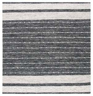 Striped Kilim 509 Hand Woven Rug - 90% Cotton & 10% Wool, Contemporary Design from India, Stylish Home Decor