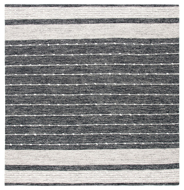 Striped Kilim 509 Hand Woven Rug - 90% Cotton & 10% Wool, Contemporary Design from India, Stylish Home Decor