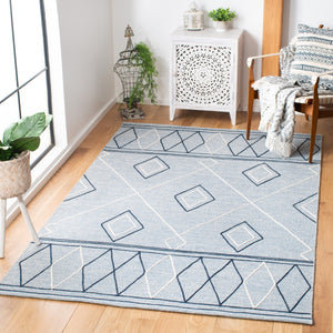 Striped Hand Woven Contemporary Rug - 90% Cotton & 10% Wool, Elegant Design for Modern Homes