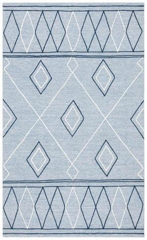 Striped Hand Woven Contemporary Rug - 90% Cotton & 10% Wool, Elegant Design for Modern Homes