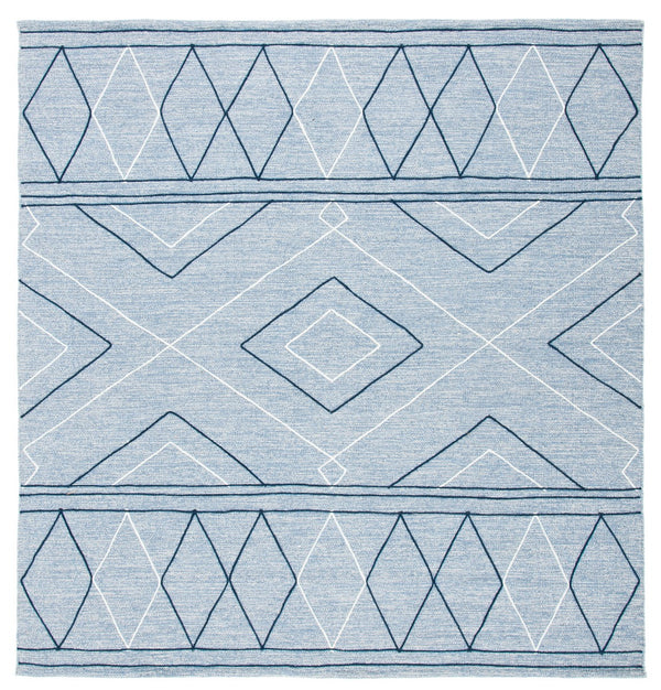 Striped Hand Woven Contemporary Rug - 90% Cotton & 10% Wool, Elegant Design for Modern Homes