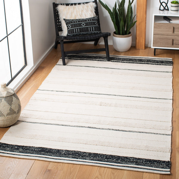 Striped Kilim 512 Hand Woven Cotton Rug - Artisan Crafted, Contemporary Design for Stunning Spaces