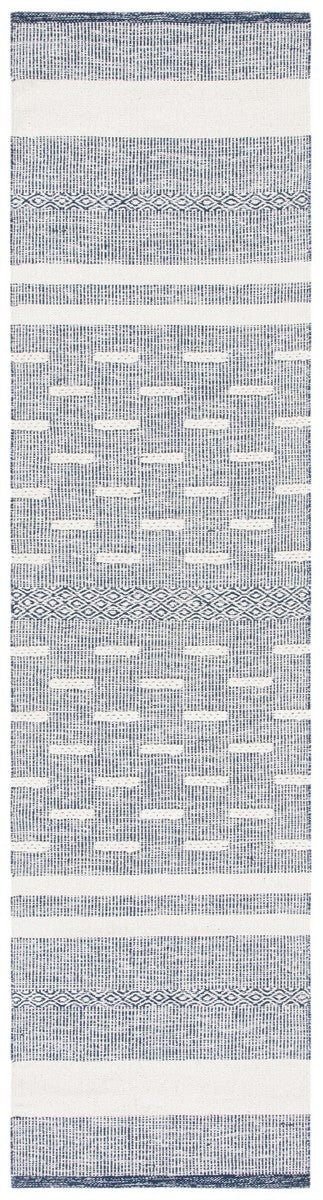 Striped Kilim 515 Hand Woven Cotton Rug - Stylish Contemporary Design for Elegant Home Décor
