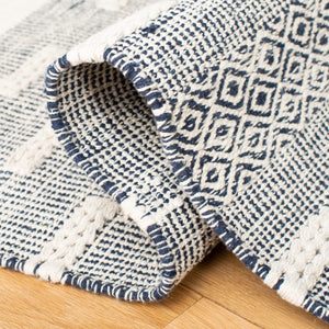 Striped Kilim 515 Hand Woven Cotton Rug - Stylish Contemporary Design for Elegant Home Décor