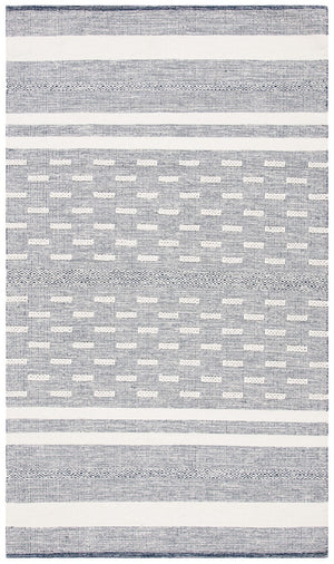 Striped Kilim 515 Hand Woven Cotton Rug - Stylish Contemporary Design for Elegant Home Décor