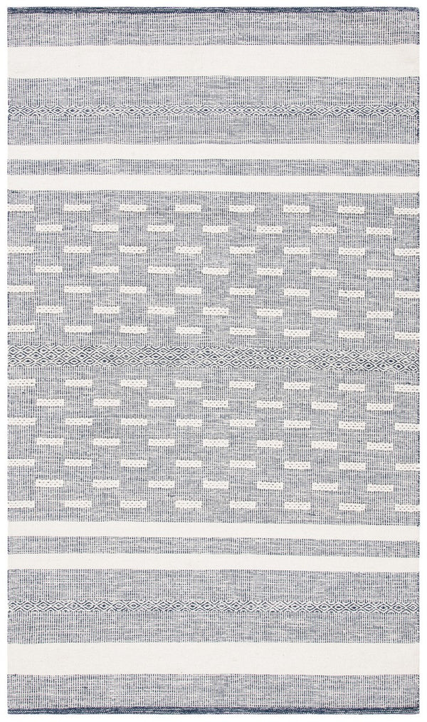 Striped Kilim 515 Hand Woven Cotton Rug - Stylish Contemporary Design for Elegant Home Décor