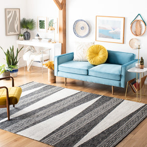 Striped Kilim Hand Woven Rug – Luxurious 90% Cotton & 10% Wool for a Contemporary Home Aesthetic