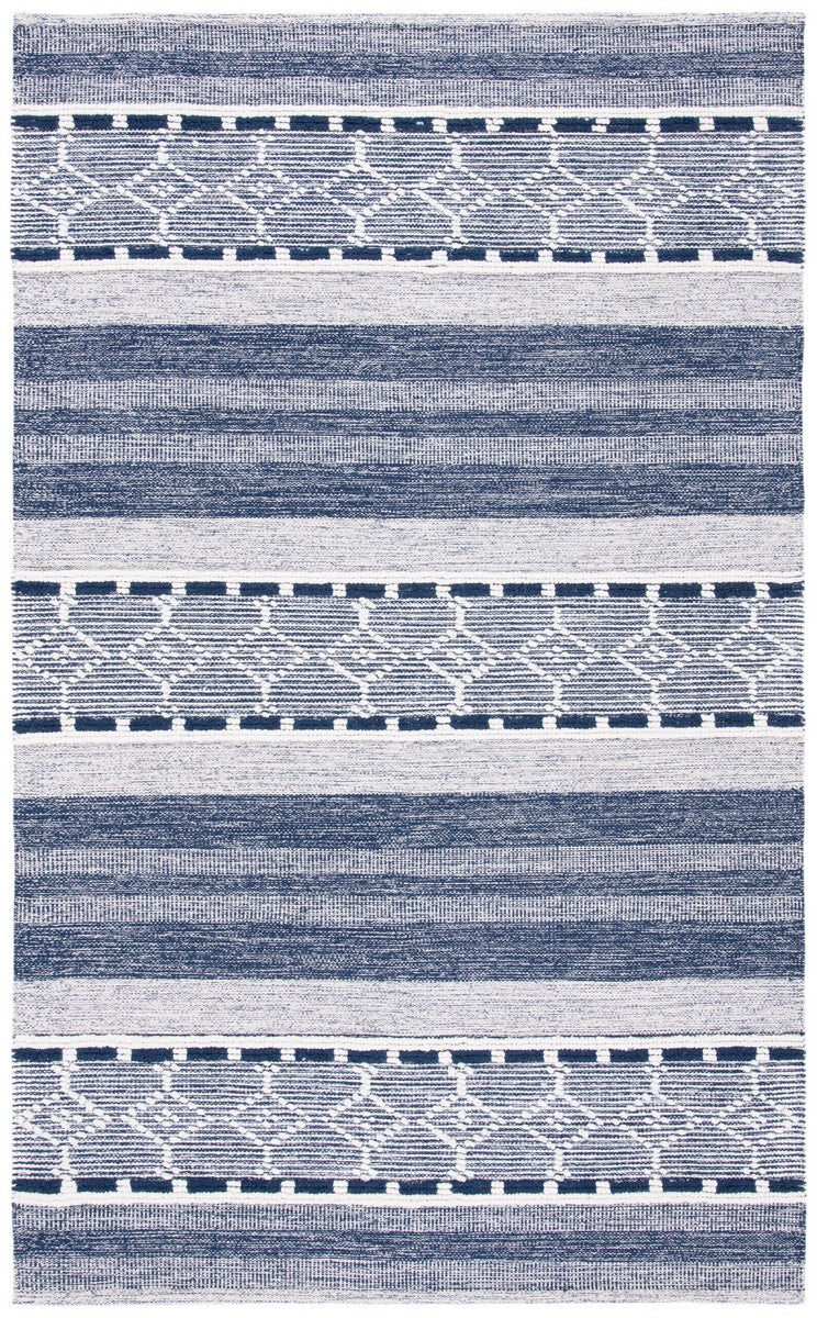 Safavieh Striped Kilim 522 Hand Woven 90% Cotton and 10% Wool Contemporary Rug STK522N-29