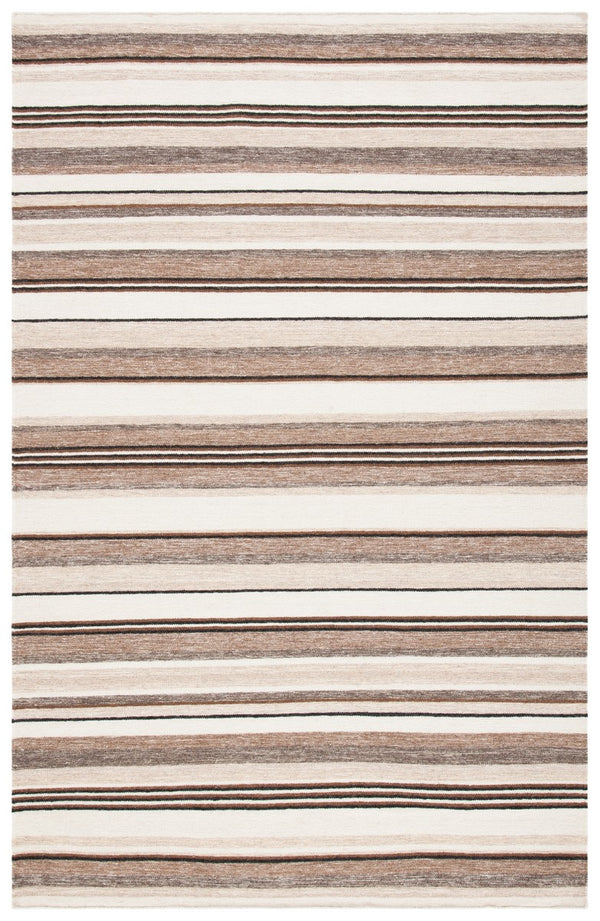 Striped Kilim 601 Hand Loomed Wool and Cotton Rug - Contemporary Style for Elegant Home Décor