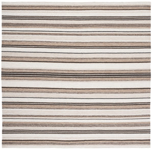 Striped Kilim 601 Hand Loomed Wool and Cotton Rug - Contemporary Style for Elegant Home Décor
