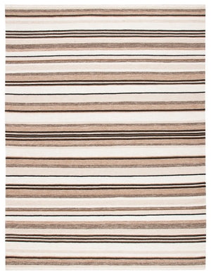Striped Kilim 601 Hand Loomed Wool and Cotton Rug - Contemporary Style for Elegant Home Décor