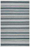 Striped Kilim 601 Hand Loomed 80% Wool and 20% Cotton Contemporary Rug