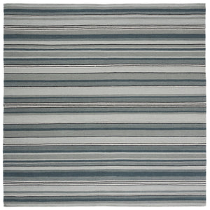 Striped Kilim 601 Hand Loomed Wool and Cotton Rug - Contemporary Style for Elegant Home Décor