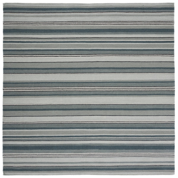 Striped Kilim 601 Hand Loomed Wool and Cotton Rug - Contemporary Style for Elegant Home Décor