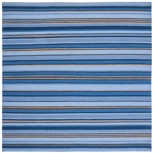 Striped Kilim 601 Hand Loomed Wool and Cotton Rug - Contemporary Style for Elegant Home Décor