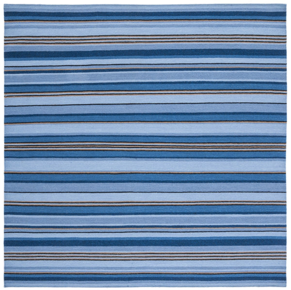 Striped Kilim 601 Hand Loomed Wool and Cotton Rug - Contemporary Style for Elegant Home Décor