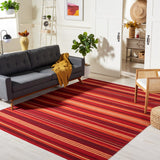 Striped Kilim 601 Hand Loomed 80% Wool and 20% Cotton Contemporary Rug