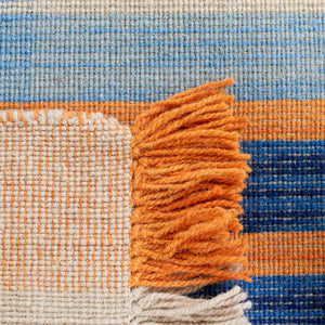 Striped Kilim 701 Flat Weave Rug - Luxurious Wool Blend for Contemporary Home Décor and Style