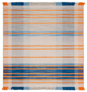 Striped Kilim 701 Flat Weave Rug - Luxurious Wool Blend for Contemporary Home Décor and Style