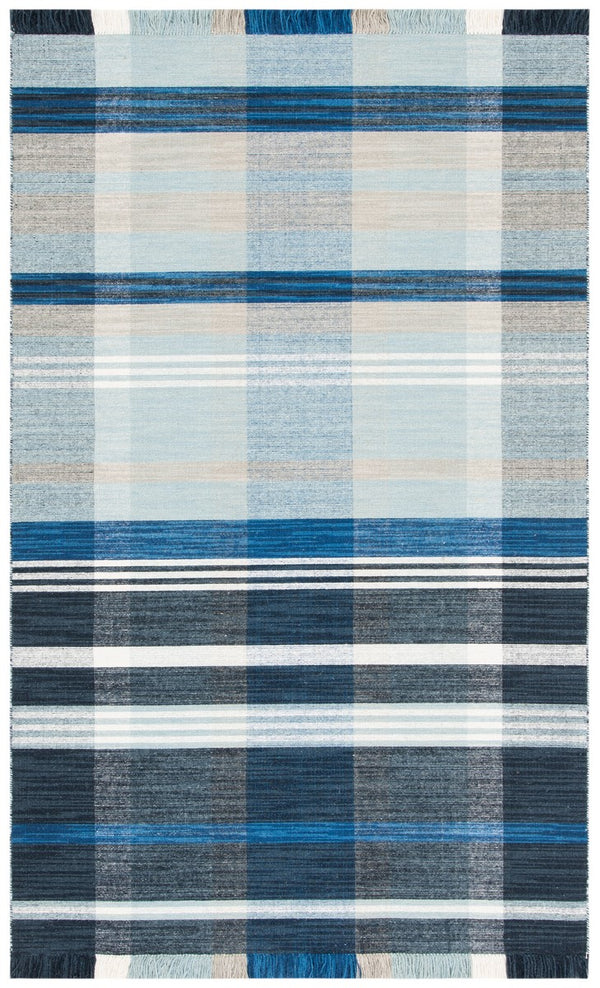 Striped Kilim Rug - Exquisite 95% Wool & 5% Cotton Flat Weave for Modern Home Décor Showcase