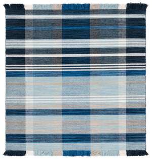 Striped Kilim Rug - Exquisite 95% Wool & 5% Cotton Flat Weave for Modern Home Décor Showcase