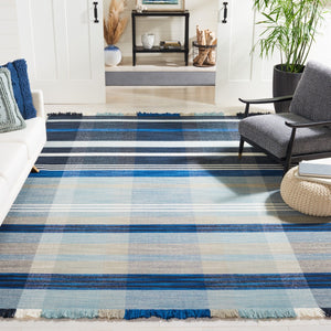 Striped Kilim Rug - Exquisite 95% Wool & 5% Cotton Flat Weave for Modern Home Décor Showcase