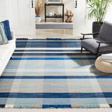 Striped Kilim 703 Flat Weave 95% Wool and 5% Cotton Contemporary Rug