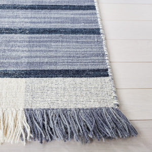 Striped Kilim 704 Flat Weave Rug - Luxurious 95% Wool Blend, Contemporary Design for Stylish Spaces