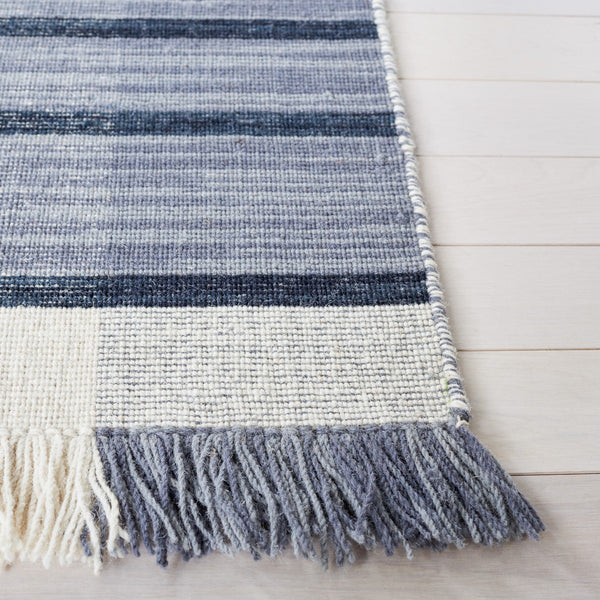 Striped Kilim 704 Flat Weave Rug - Luxurious 95% Wool Blend, Contemporary Design for Stylish Spaces