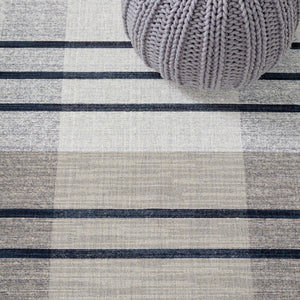 Striped Kilim 704 Flat Weave Rug - Luxurious 95% Wool Blend, Contemporary Design for Stylish Spaces