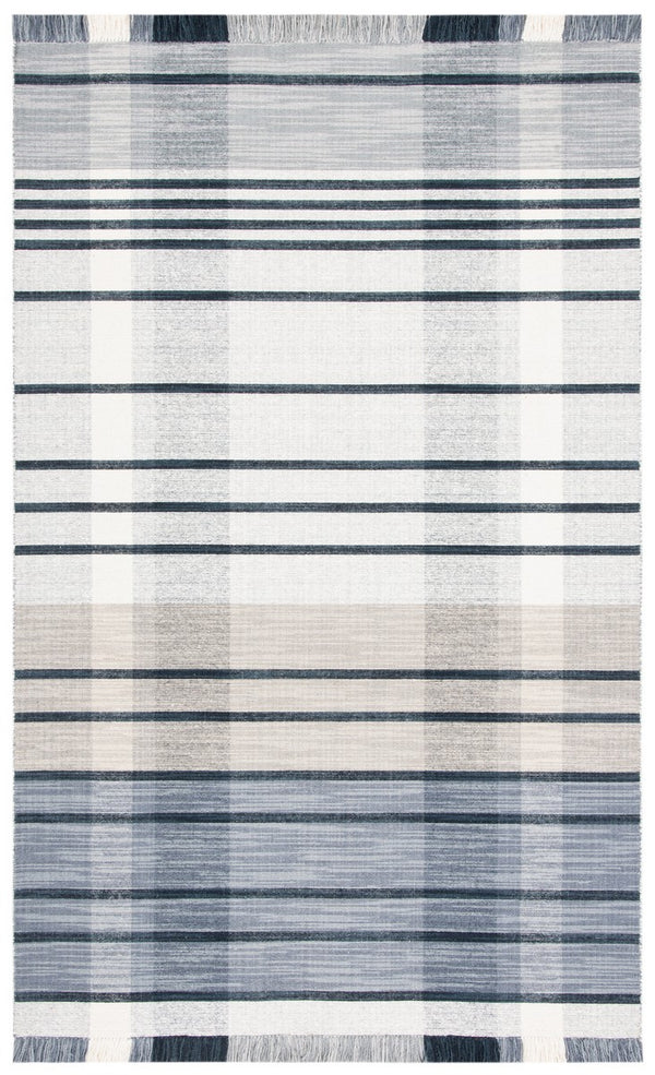 Striped Kilim 704 Flat Weave Rug - Luxurious 95% Wool Blend, Contemporary Design for Stylish Spaces