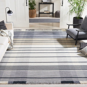 Striped Kilim 704 Flat Weave Rug - Luxurious 95% Wool Blend, Contemporary Design for Stylish Spaces