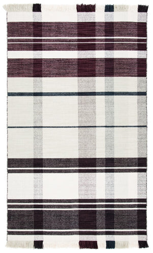 Striped Kilim 705 Flat Weave Rug - Luxurious 95% Wool and 5% Cotton - Perfect Contemporary Accent