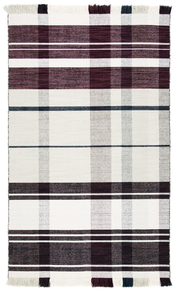 Striped Kilim 705 Flat Weave Rug - Luxurious 95% Wool and 5% Cotton - Perfect Contemporary Accent