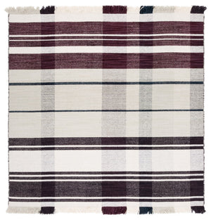 Striped Kilim 705 Flat Weave Rug - Luxurious 95% Wool and 5% Cotton - Perfect Contemporary Accent