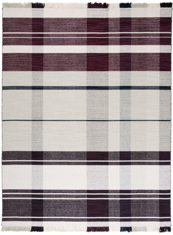 Striped Kilim 705 Flat Weave Rug - Luxurious 95% Wool and 5% Cotton - Perfect Contemporary Accent