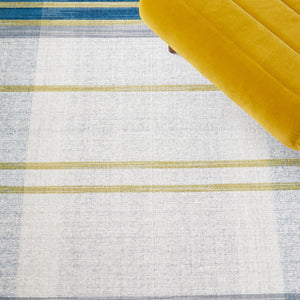 Striped Kilim 706 Contemporary Flat Weave Rug in Luxurious Wool and Cotton Blend for Stylish Spaces