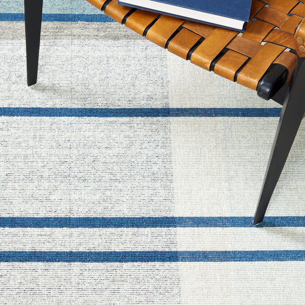 Striped Kilim 707 Flat Weave Rug - Luxurious 95% Wool, Contemporary Design, India-Made Elegance