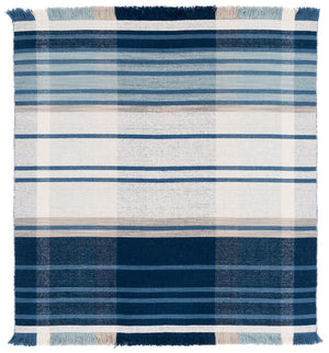Striped Kilim 707 Flat Weave Rug - Luxurious 95% Wool, Contemporary Design, India-Made Elegance