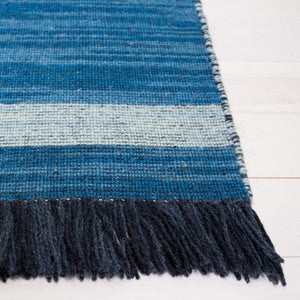 Striped Kilim Rug - Elegant Flat Weave Design Crafted from 95% Wool for Modern Home Décor Style