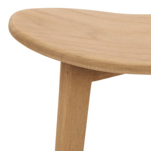 Safavieh Rancho Recycled Teak Accent Stool Rustic Farmhouse Side Table with Raw Natural Grain STL1002A