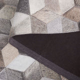 Studio Hand-Woven Leather Modern Geometric Area Rug – Elevate Your Home with Timeless Elegance