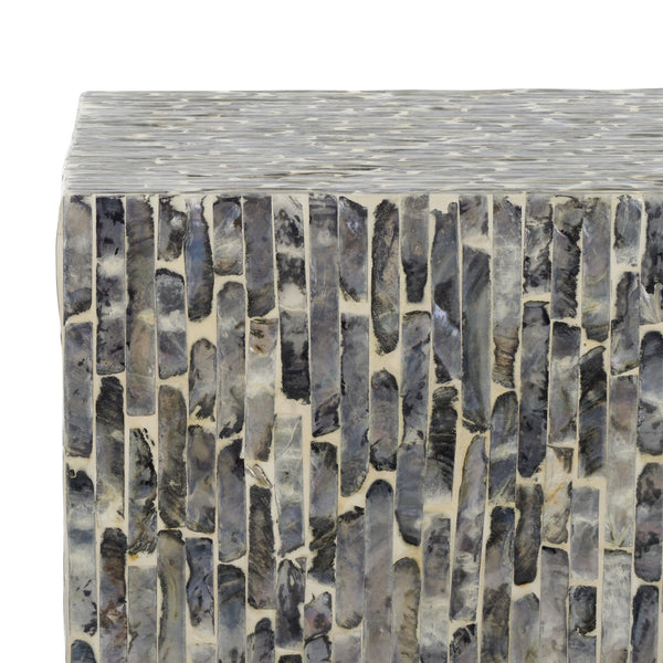 Safavieh Blythe Square Stool XII23 Jet Black  Wood STL1801B